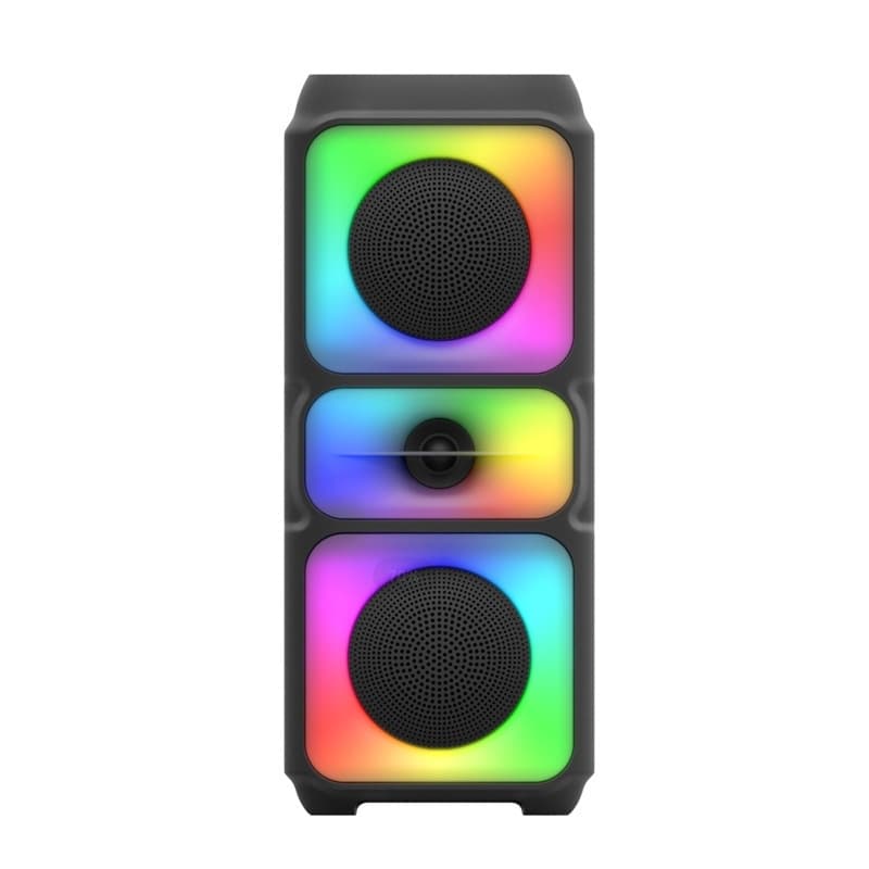 Caixa de som Bluetooth Com Led RGB Portátil FM USB TWS