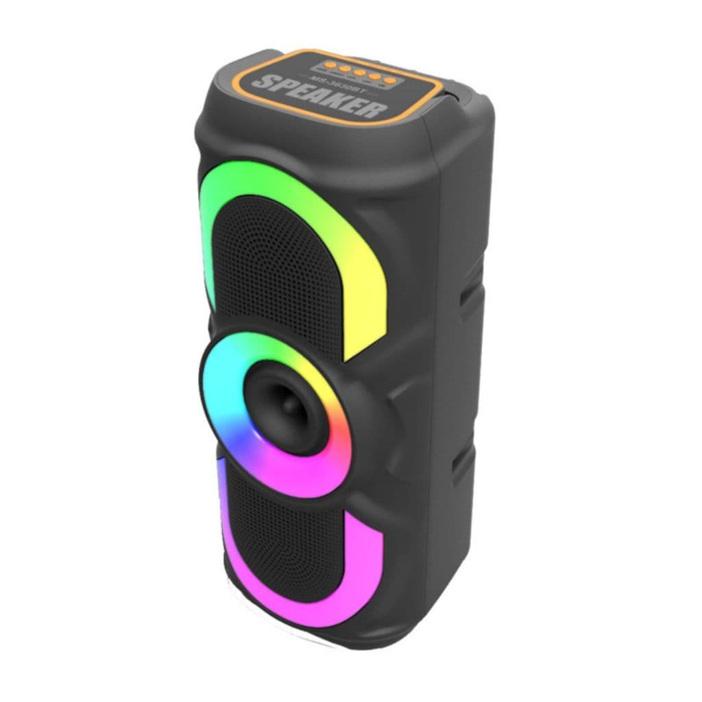 Caixa de som Bluetooth Portátil Com Luz Rgb FM USB TWS