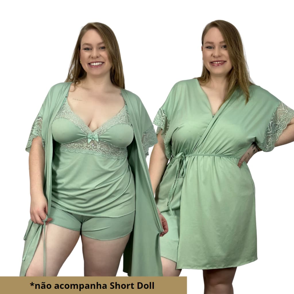 Robe Plus Size 50 52 54 56 58 Roupão Maternidade Tamanho Grande roby robie hobby  BeLit Modas 2103