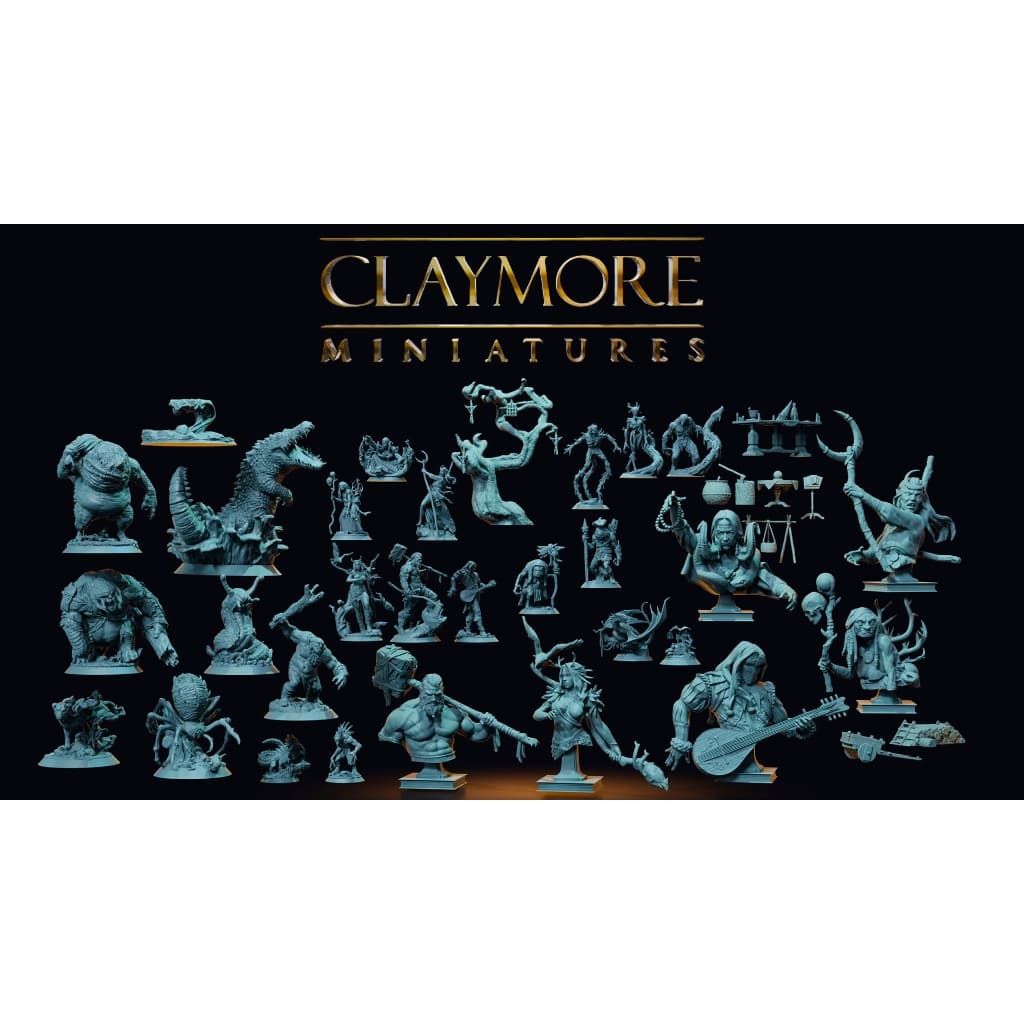 MINIATURAS de RPG Dungeons & Dragons  Coleção - Herois e Inimigos - clay -