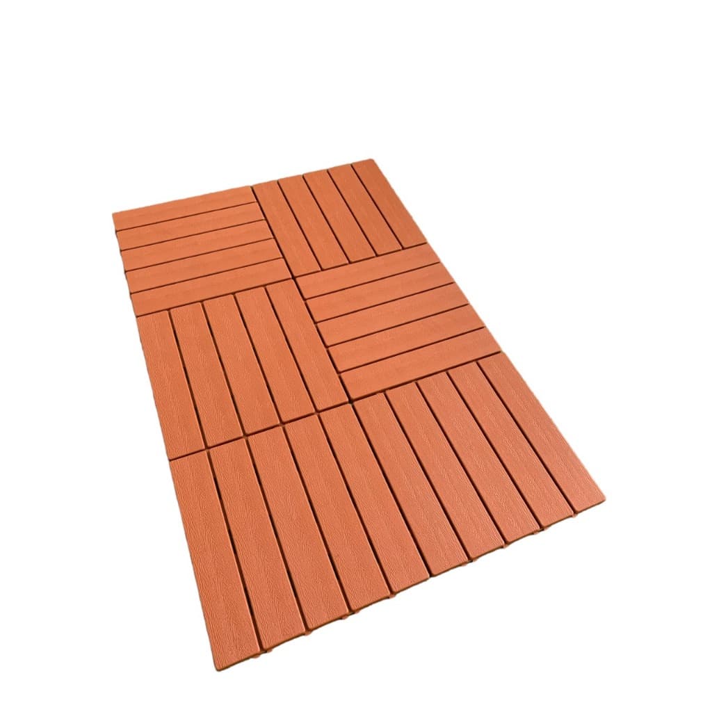 KIT 20 DECK TEXTURA MADEIRA PLÁSTICO 30x30 PISCINA VARANDA