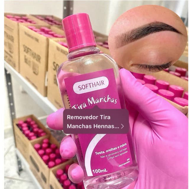 Removedor de Henna Soft Hair Frasco Rosa 100ml
