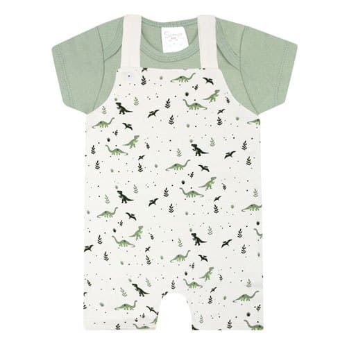 Conjunto Jardineira Menino E Menina Roupas de Bebê Conjunto Bebê