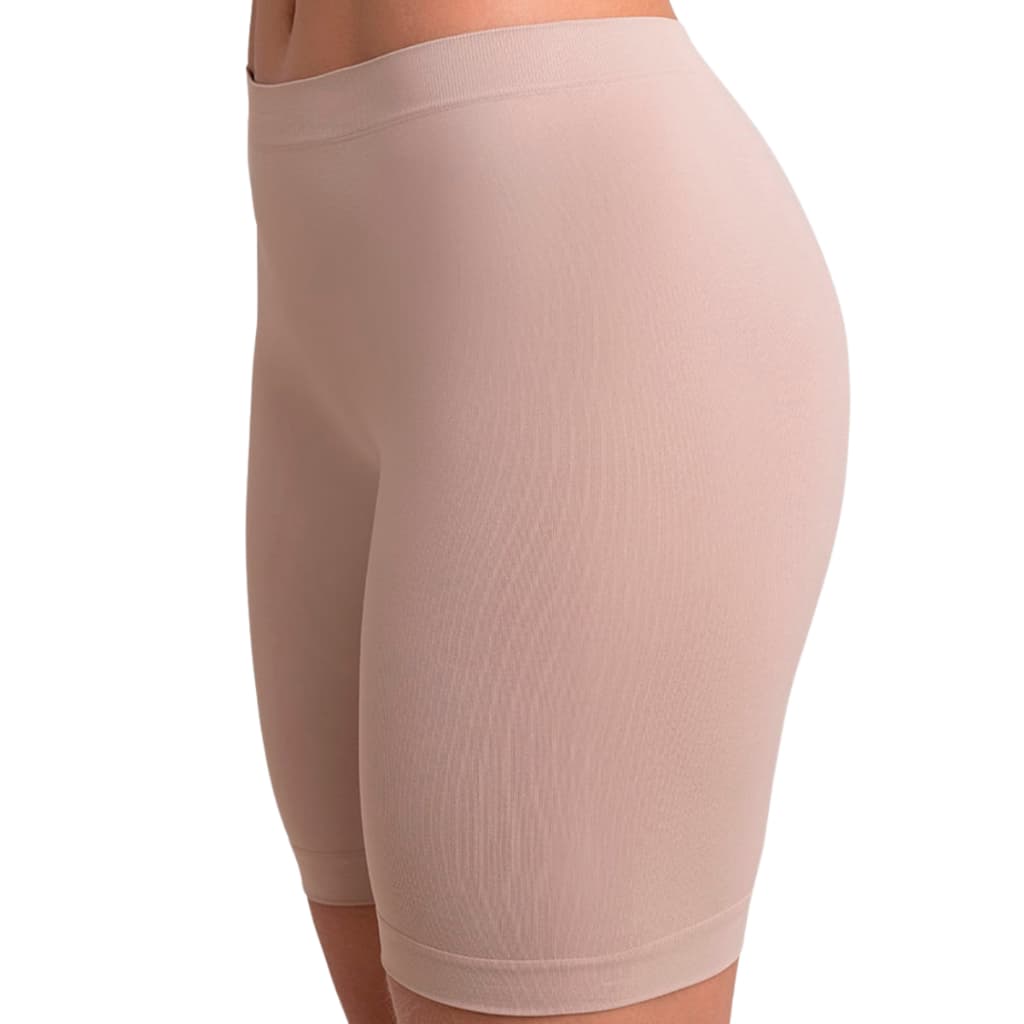 Short Anágua Meia Perna Liso Conforto Segunda Pele Feminino Bermuda short  Moda íntima Lingerie