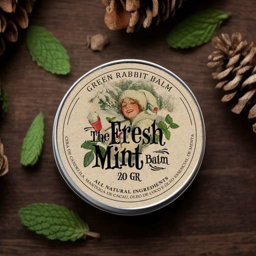 Lip Balm Hidratante Labial de Hortelã Natural