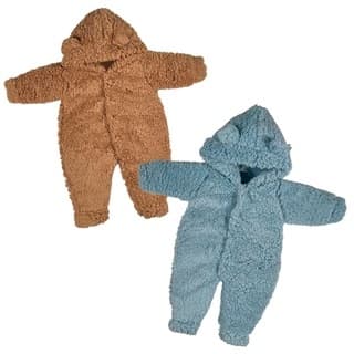 Macacão Pelúcia 1 OU KIT 2  PMG Bebe Inverno De Pelo Carneiro Menina Menino neutro