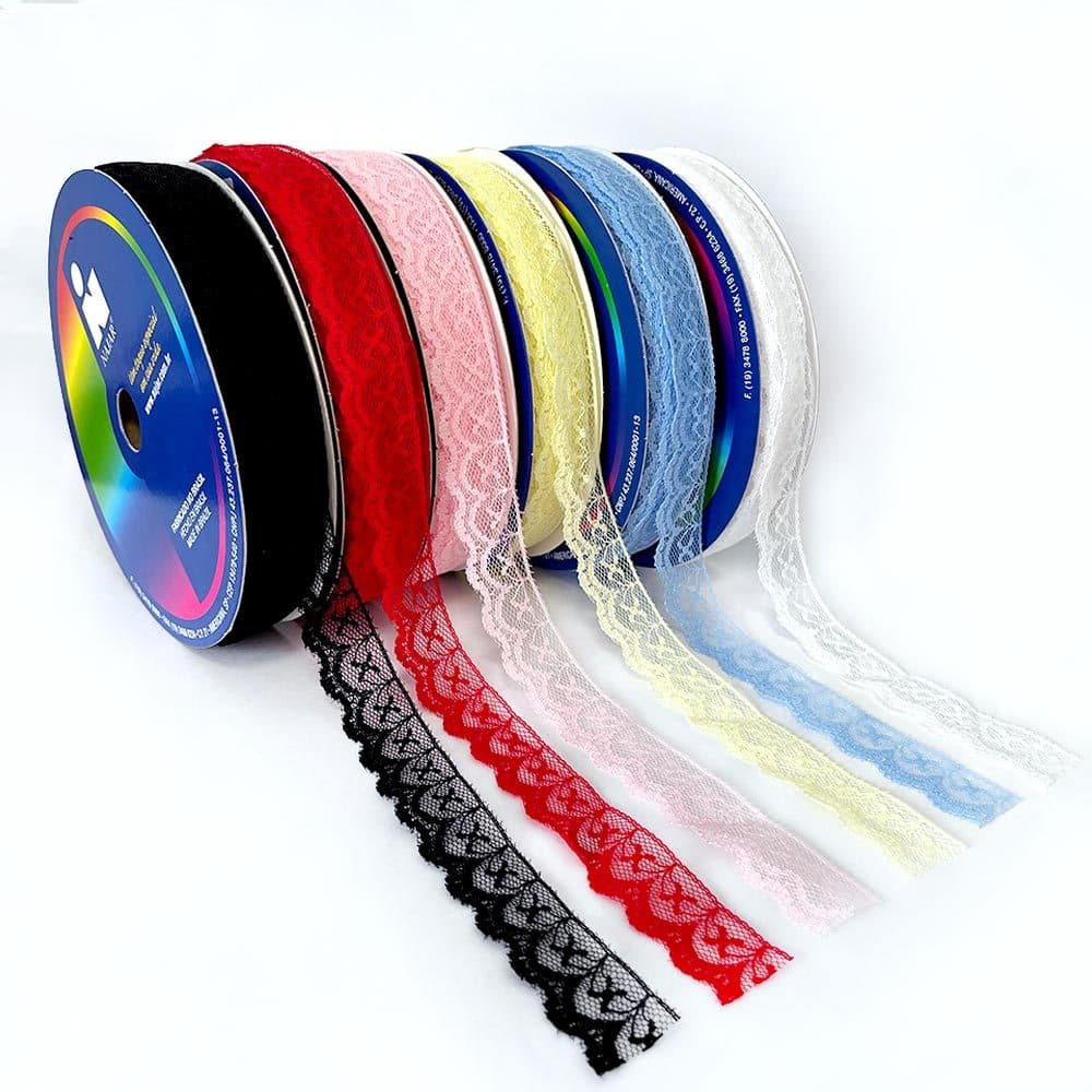 Fita de Renda Nylon Diversas Cores nº5 Largura de 21mm Najar Convite Lembrancinhas Festa Junina