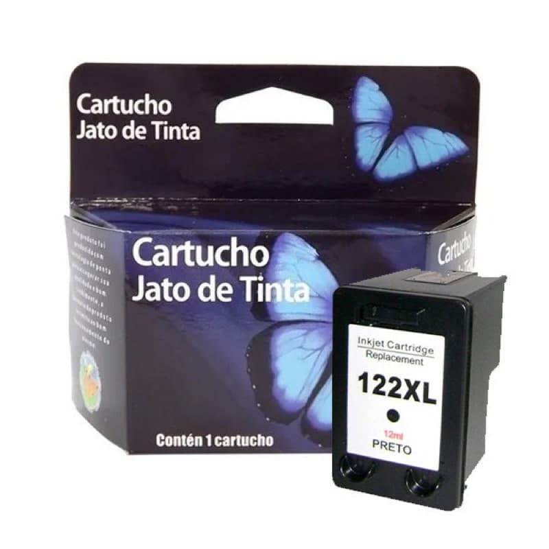 Cartucho 122xl Preto Compatível 20ml 1000, 2000, 2050, 3000 , 3050
