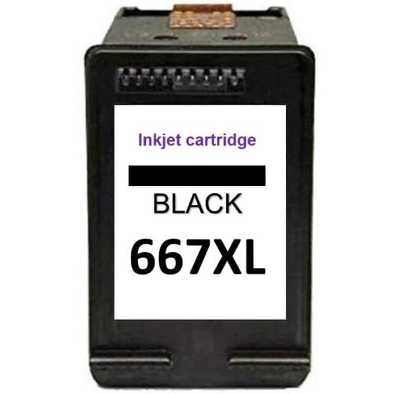 Cartucho compativel c/667 XL Preto Compatível com as impressora 2515 2516 3515 1275 2375 2376 2776 6475 6476