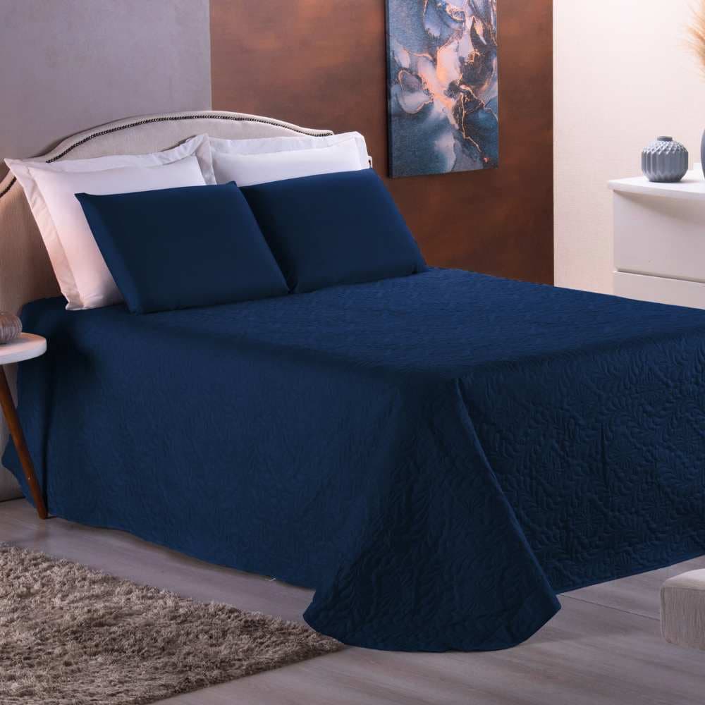 Conjunto Colcha Cobre Leito 3 Peças King\Queen\Casal - Matelado Ultrassônico - Ótimo Custo Benefício