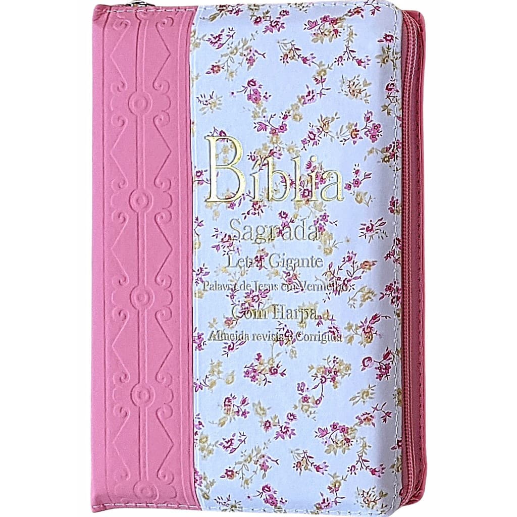 Bíblia Sagrada Evangelica Letra Gigante com Palavras de Jesus em Vermelho e Harpa