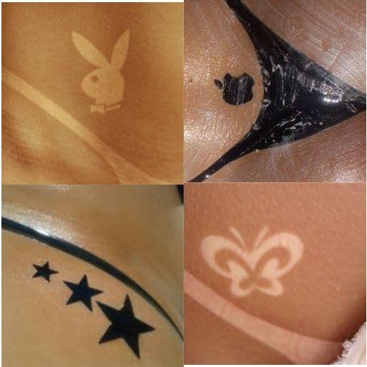 Adesivos Tatuagem Solar Bronzeamento Natural