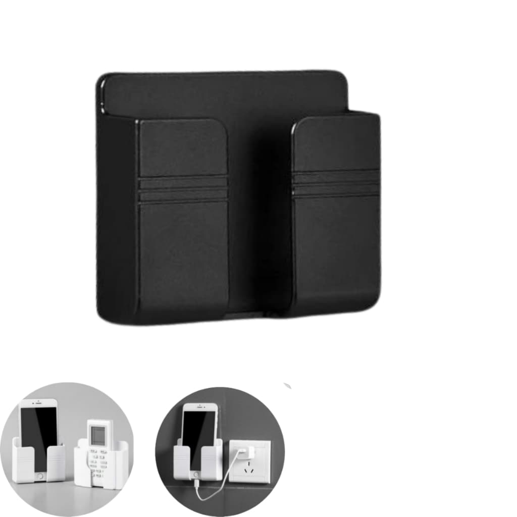 Suporte De Parede Para Celular Controle Plástico Preto