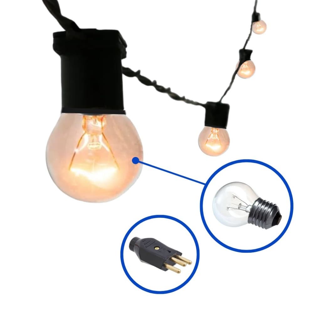 Promocao Varal De Luzes Cordao 10 Mts Com Lampadas Inclusas