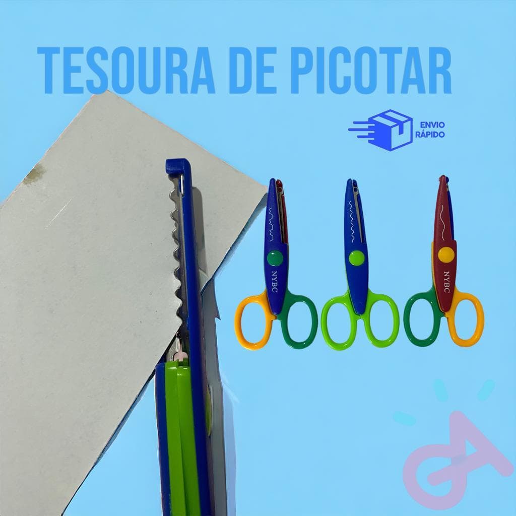 Tesoura de Picotar Escolar - Scrapbook