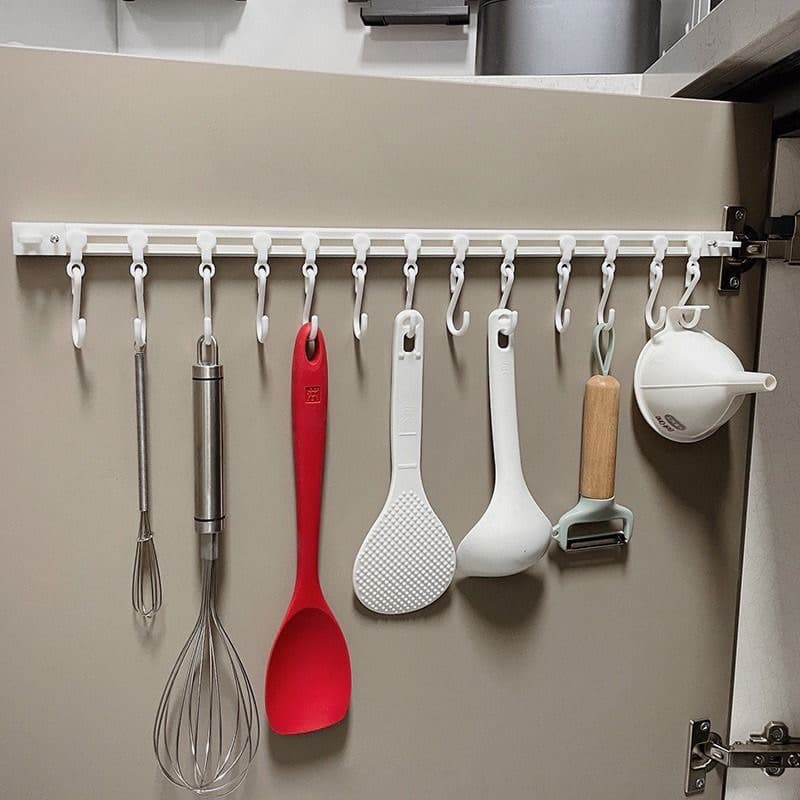 Adesivo com 10 ganchos e parafuso