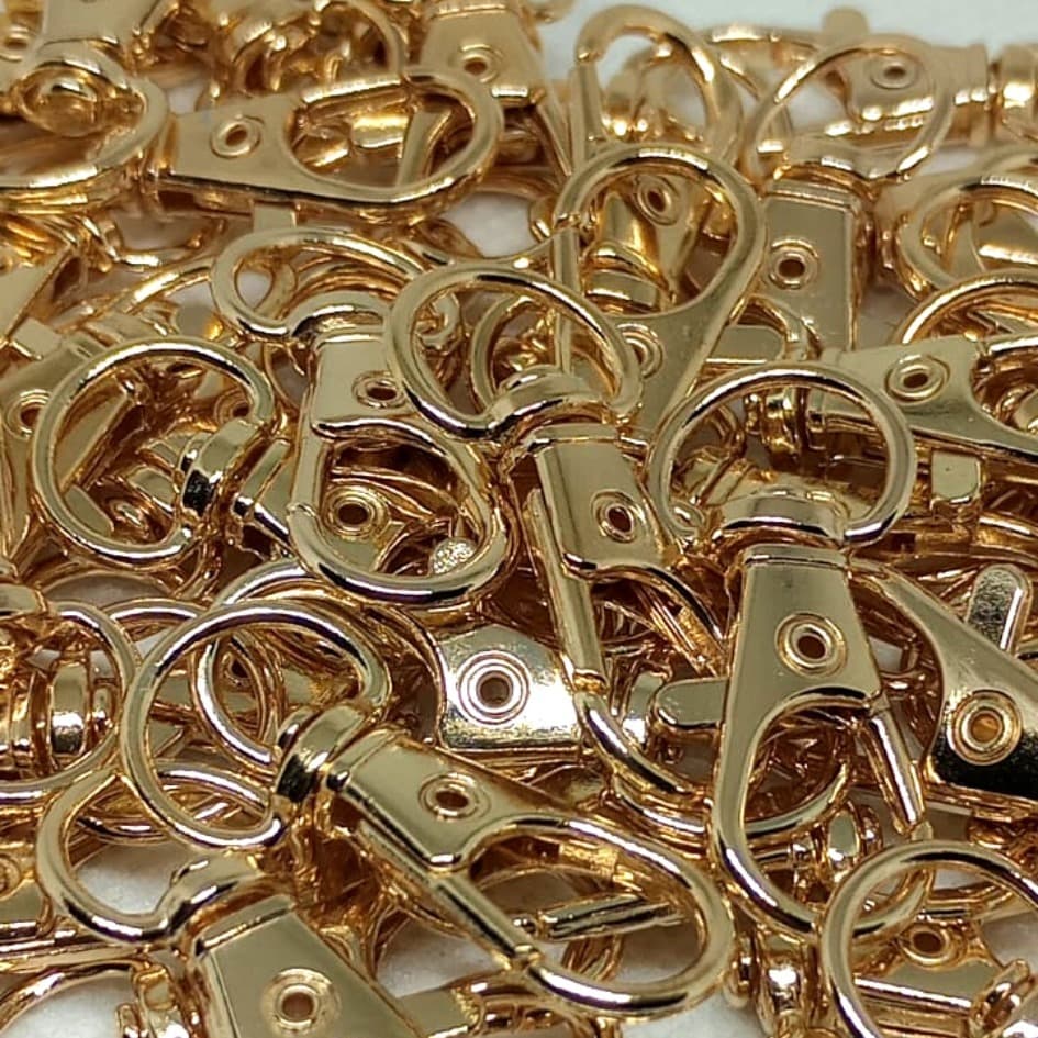 Fecho Mosquetão - 32mm e 34mm | Mosquete 32mm - 10 Peças