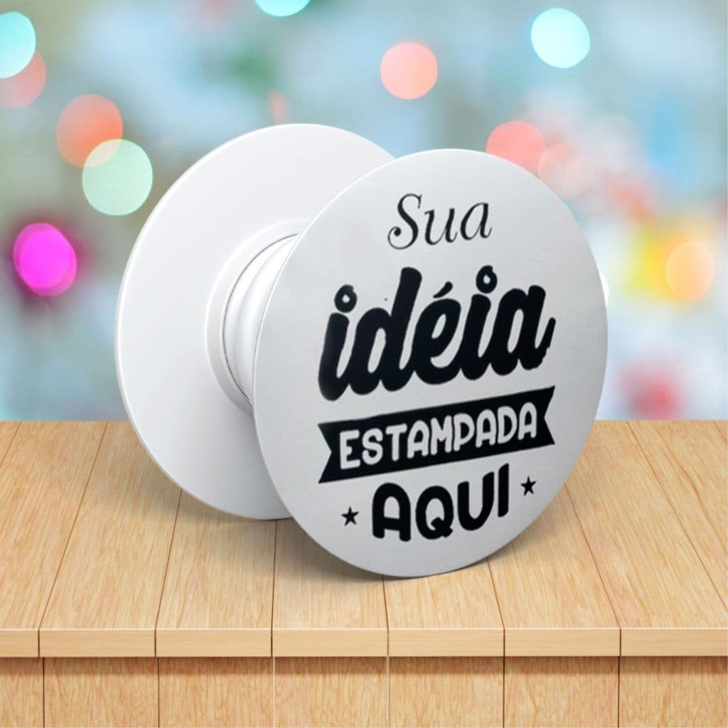 Suporte Popsocket para Celular Personalizada Com Foto, Logo, Imagem ou Nome