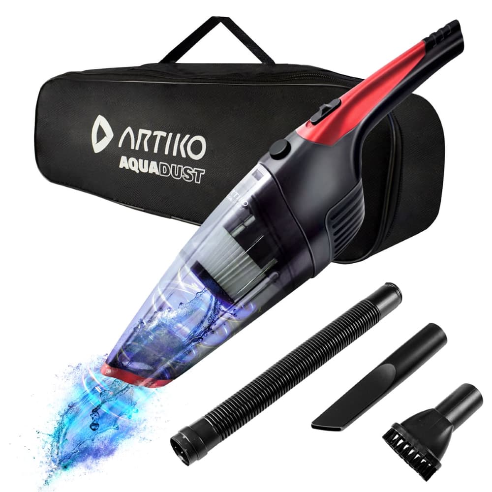 Aspirador De Pó, Água e Objetos Sem Fio Portátil Turbo Potente Artiko Aquadust Bivolt Lithium 7.4V