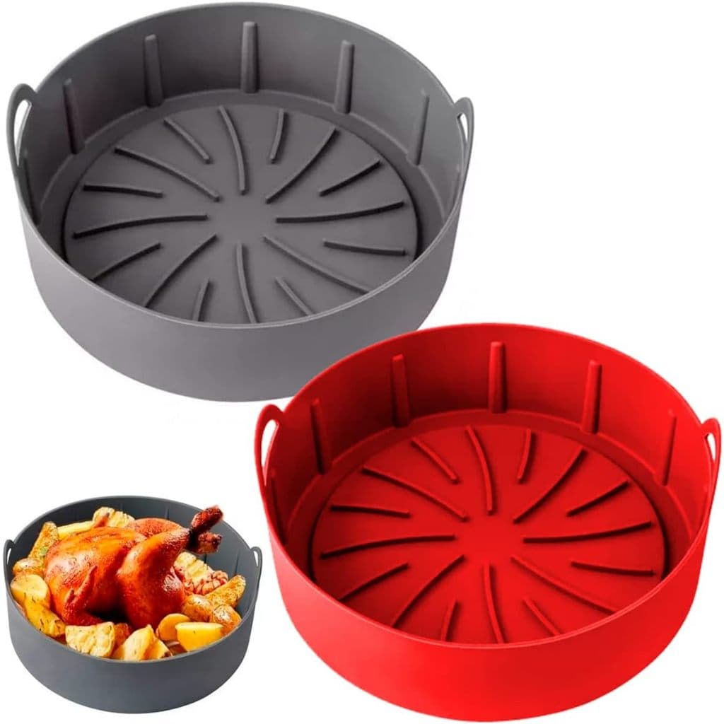 Forma Para Fritadeira Air Fryer Forno Microondas Silicone Tamanhos P, M, G *Cor Sortida* *Unidade*