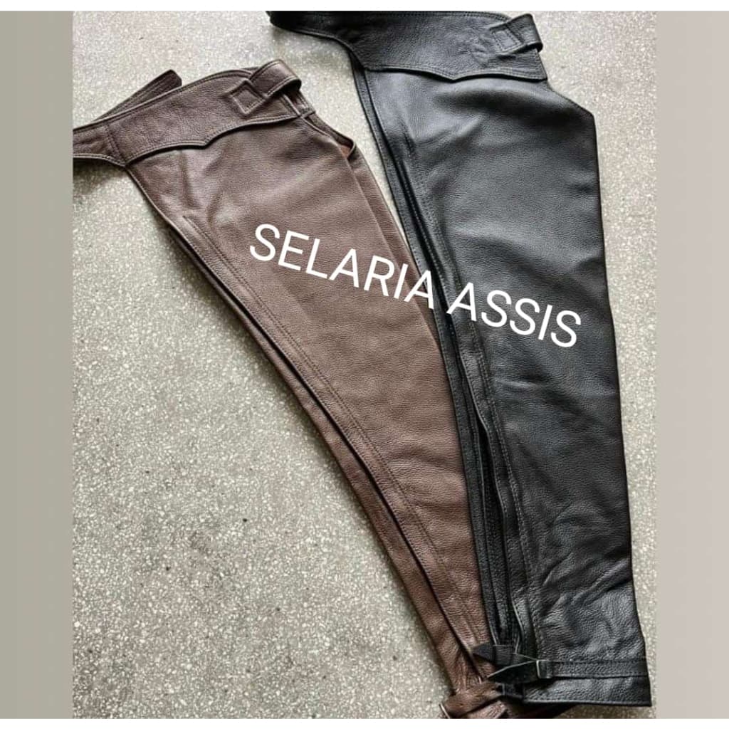 Calça De Couro Vaqueta - Profissional Para Vaquejada - Simples