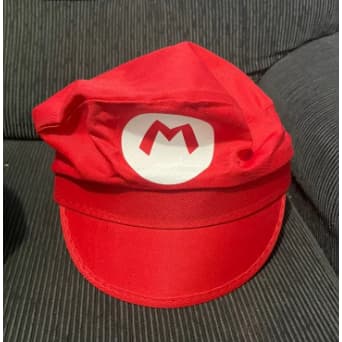 Quepe Super Mario Bros Boina, Chapéu fantasia, Mario e Luigui