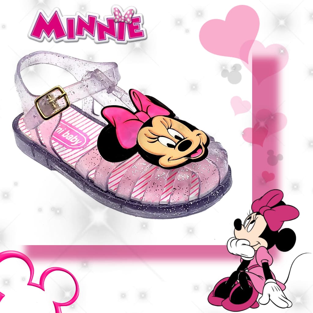 Sandália Infantil Menina Mini Baby Elegante Confortavel com brilho