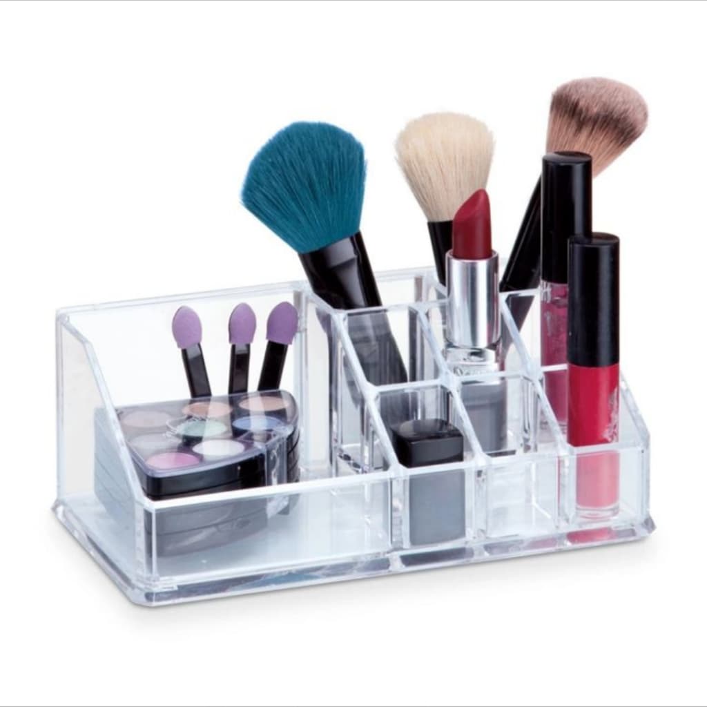 Organizador Multiuso Com 10 Divisórias Acrílico Caixa Organizadora