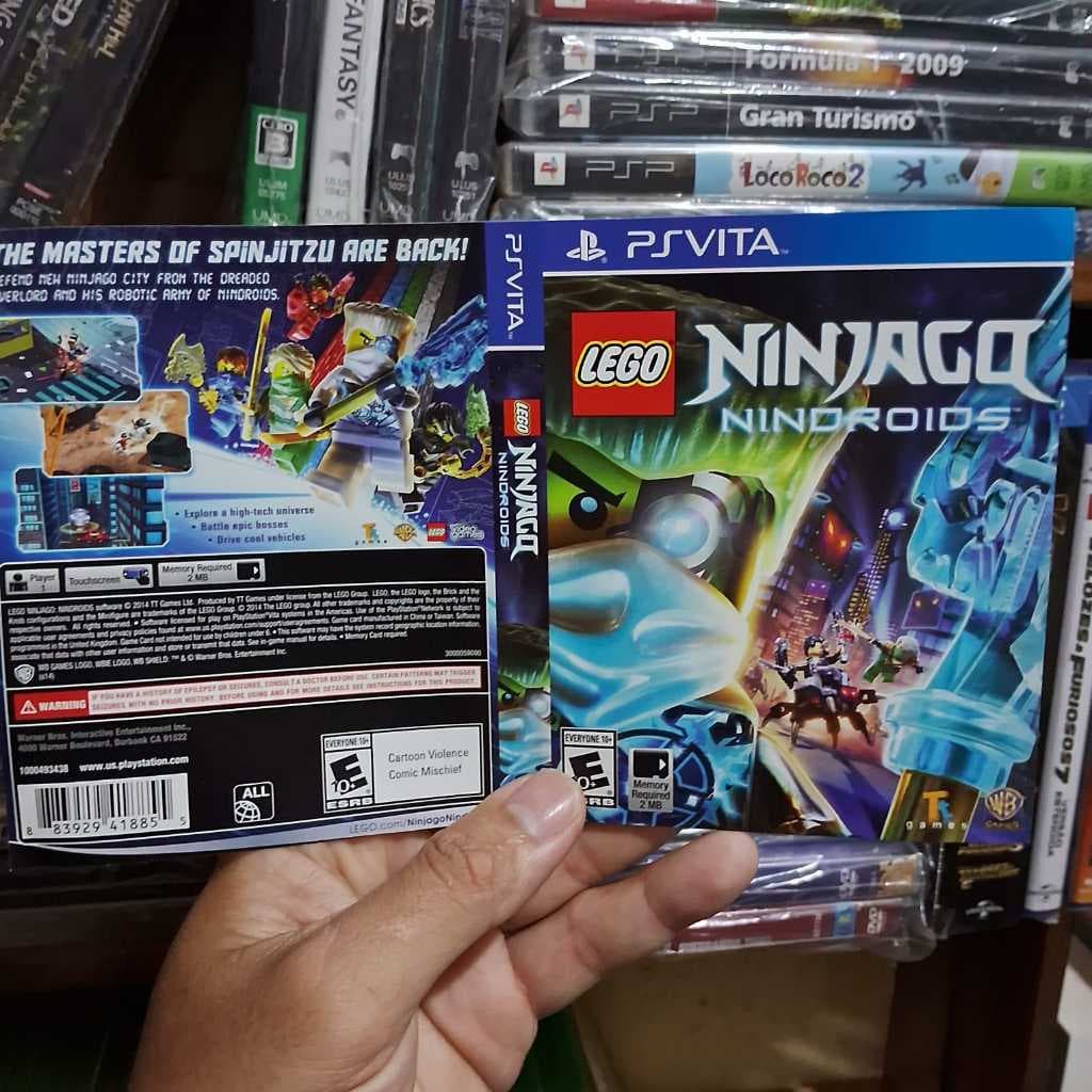 ENCARTE do Jogo LEGO Ninjago | Ps Vita | Original. É APENAS O ENCARTE, NÃO ACOMPANHA O JOGO, NEM A CAIXINHA