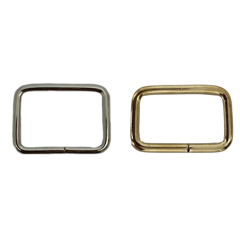 10un Quadro 25mm / 30mm Passante Niquelado / Dourado Ferro Bolsas Mochilas Costura Alça