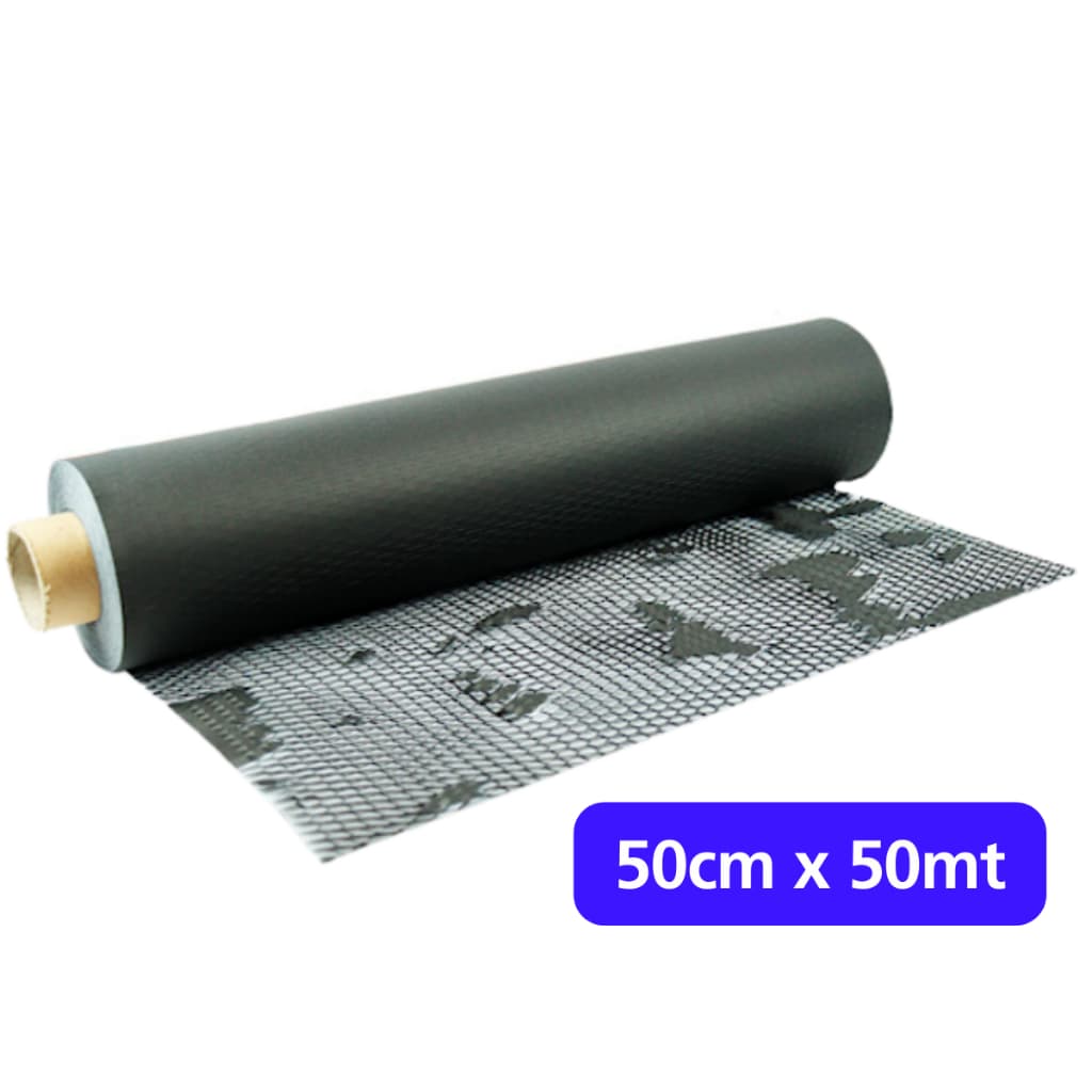 Bobina Papel Colmeia Kraft Preto - 50cm x 50mt