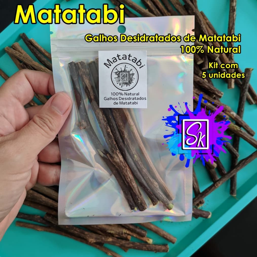 Matatabi - Galhos Desidratados de Matatabi - Erva de Gato