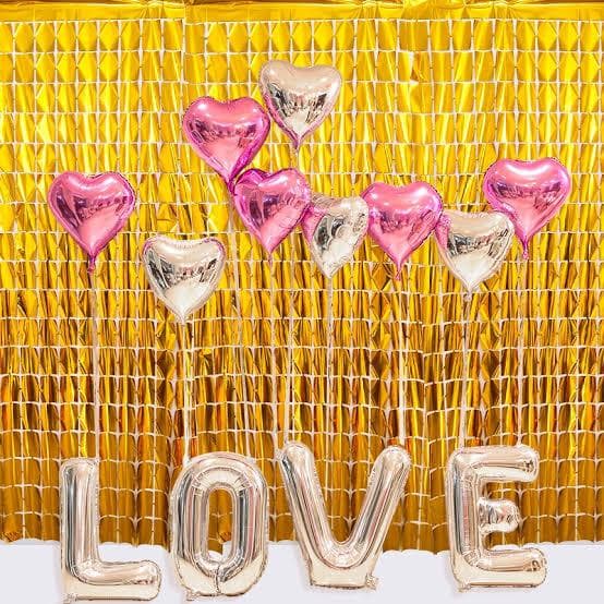 Kit 2/3 Cortina QUADRADA Metalizada Festa 1mx2m painel decoração