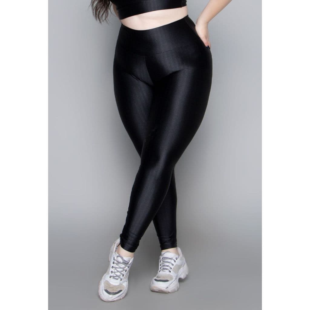 Calça Legging New Zig 3D Plus Size Poliamida Cós Alto Fitness Academia