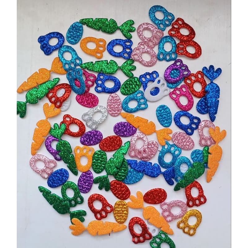 100  aplique ou adesivos pet Páscoa