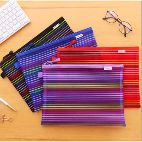 OFERTA Bolsinha Estojo Nécessaire Nylon Multicolorido Bolsa Com Zíper Multiuso Organizadora