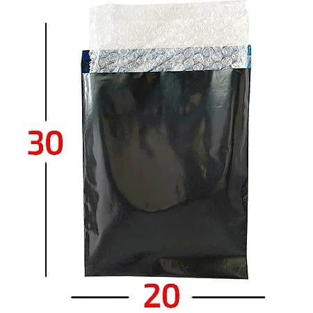 Envelope de Segurança com bolha 20x30 cm (19x25 bolha) com 100 unidades, EXCELENTE QUALIDADE.