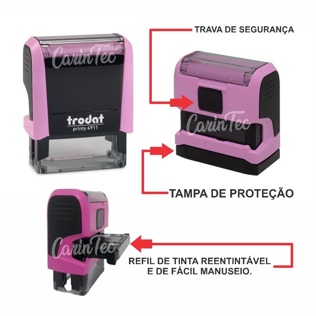 Carimbo Automático Personalizado Trodat 4911-P4