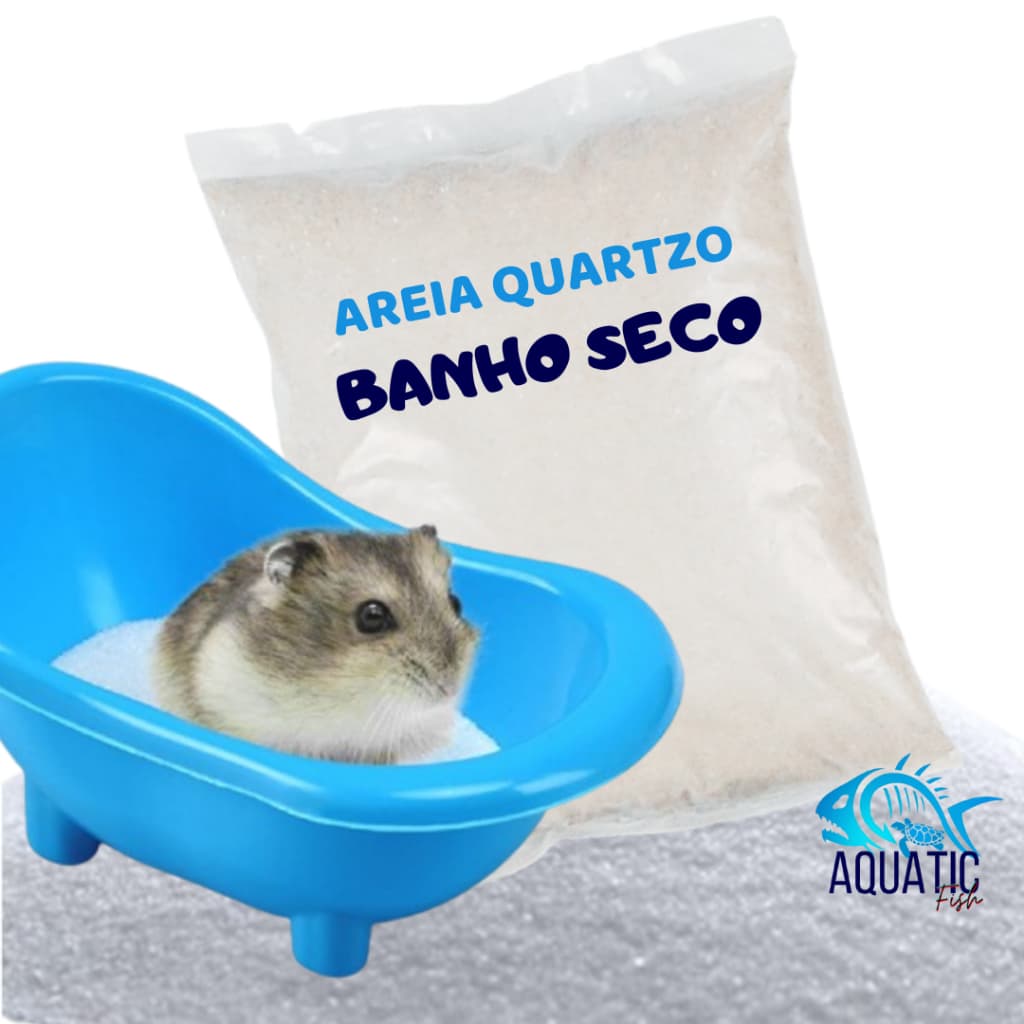Areia de Quartzo Fina para Banho a Seco Roedores Hamster, e chinchilanº.00 AQUAPEDRAS