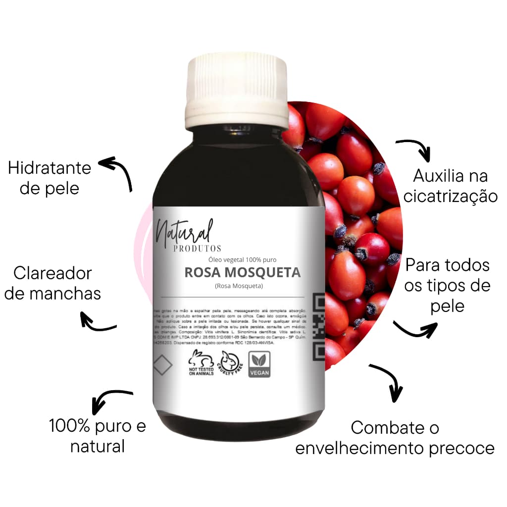 Óleo de Rosa Mosqueta 100% Puro.