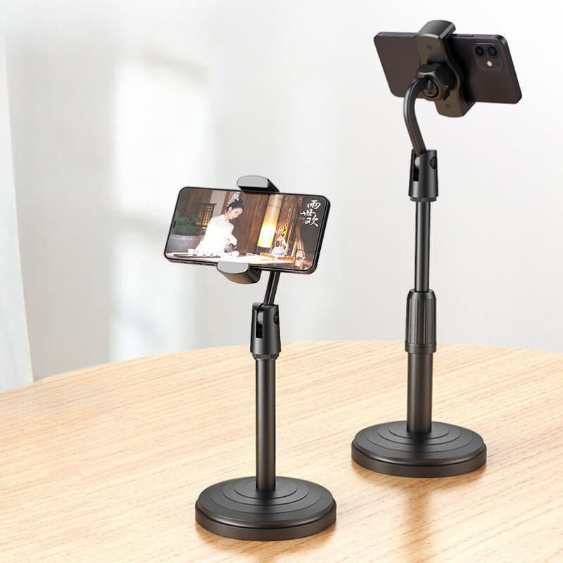 Suporte de Mesa para Celular Altura Ajustável Ângulo de 360º Universal e Prático