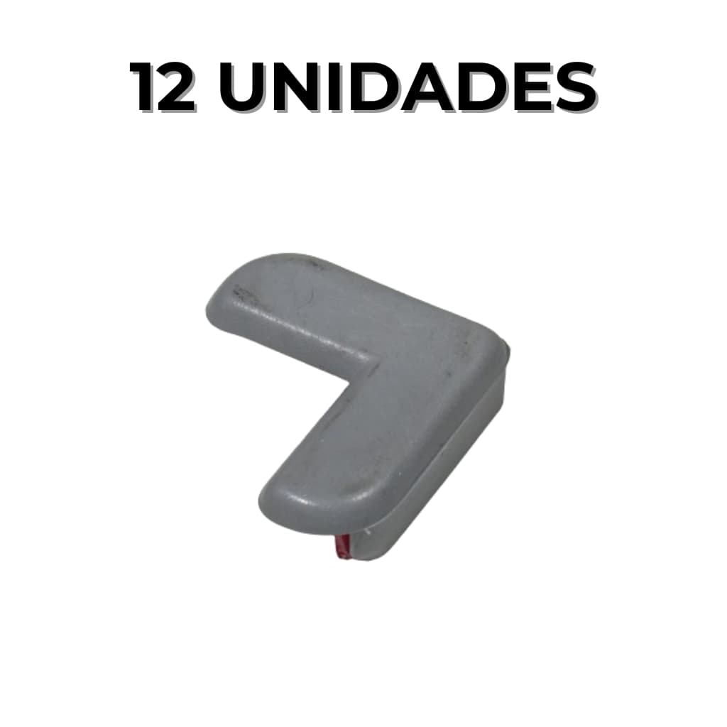 Protetor De Quina Canto Silicone 12 Unidades quadrado Protetor De Canto De Mesa