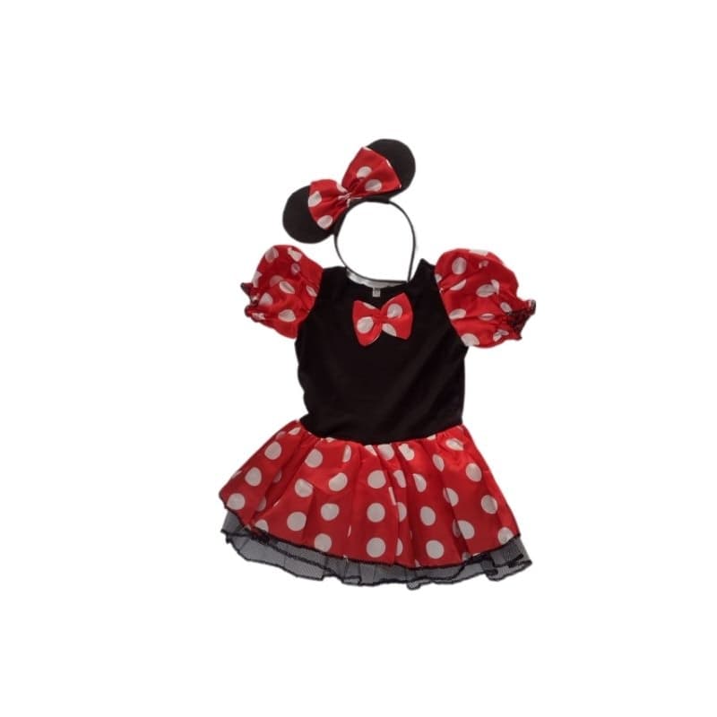 Fantasia vestido da Minnie infantil