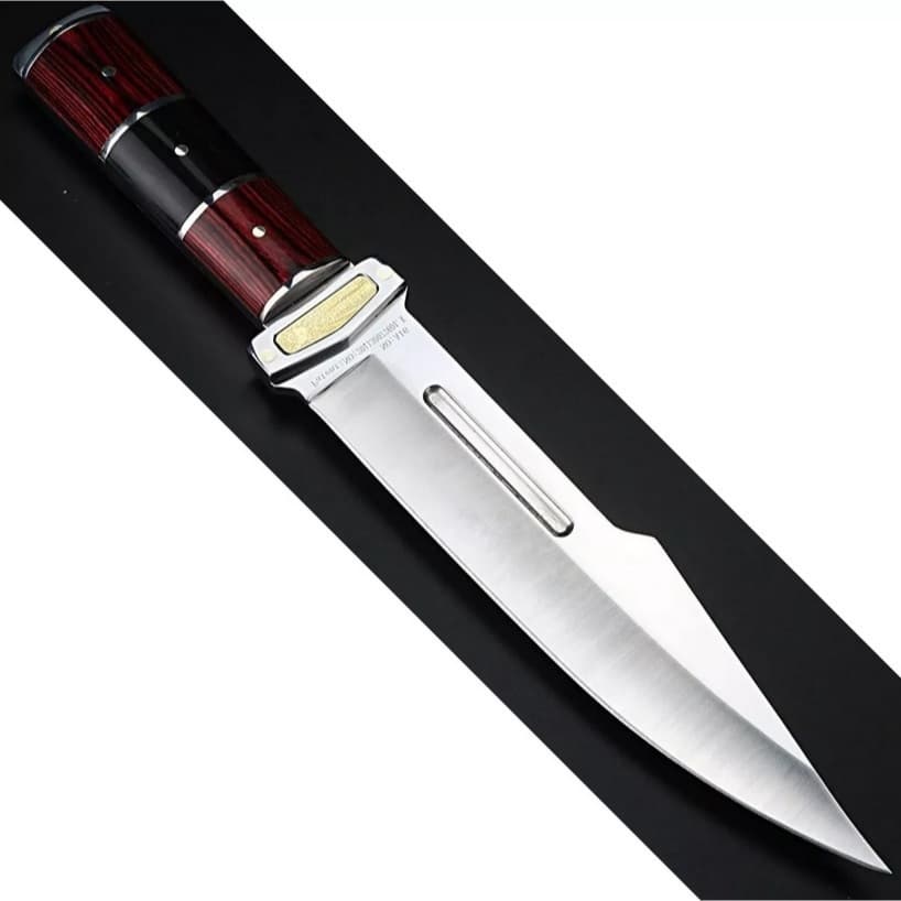 Faca churrasco Artesanal Alta Qualidade Afiada aço inox cirúrgico com bainha