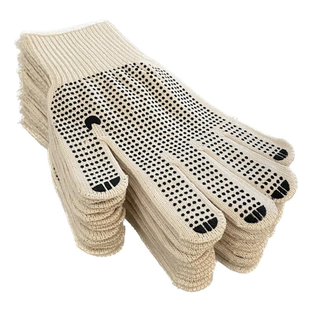 50 Pares De Luvas Bege Com Pig Preto