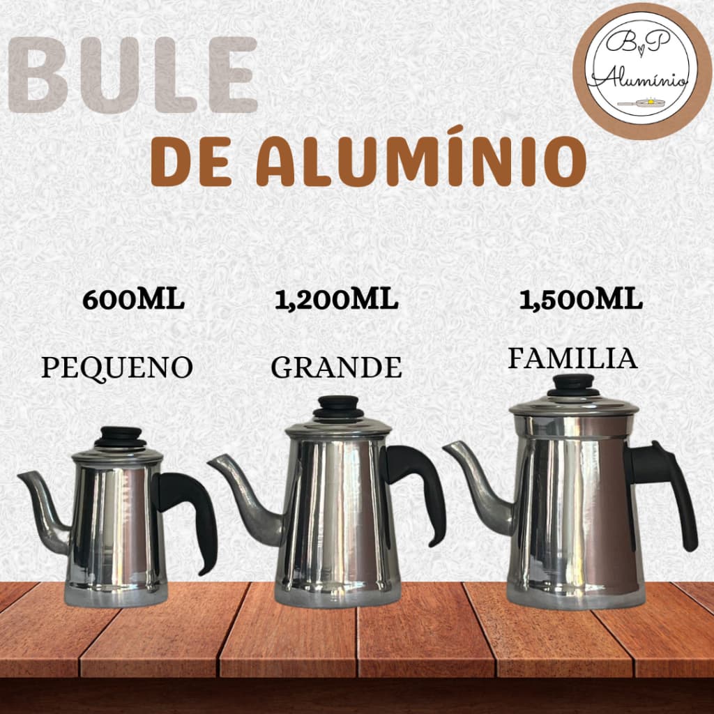 Bule alumínio Café