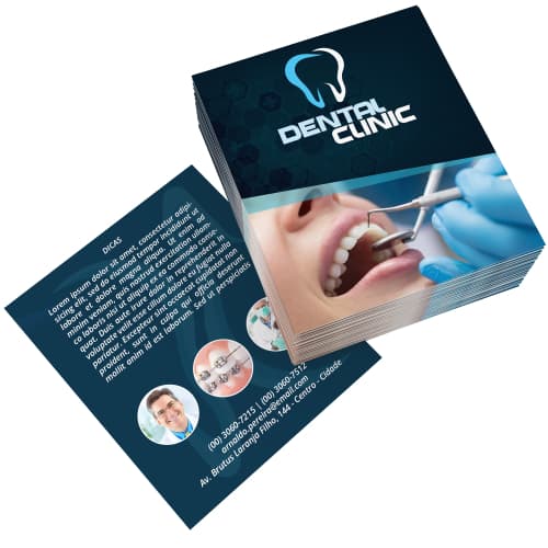 Cartão de Agradecimento Couchê 250 Gr | 500 Und Verniz Uv (Frente ou Frente e Verso)