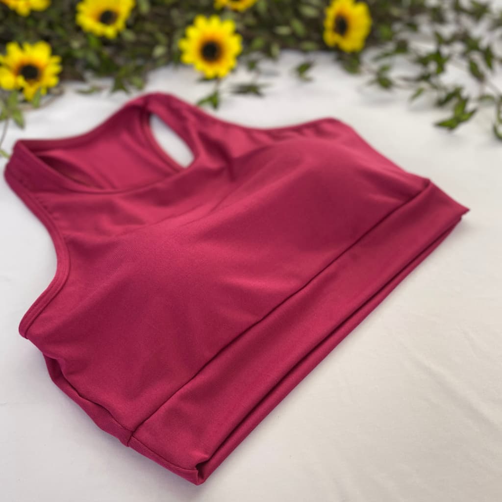 Top Academia Fitness Nadador Com Bojo Removivel  Suplex  Treino Roupas Femininas