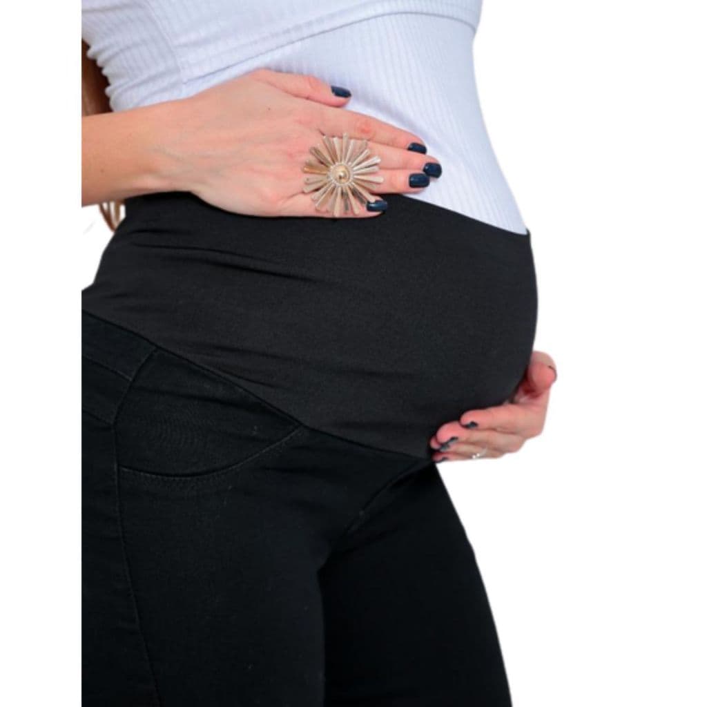Calça Jeans Gestante Lycra Gravida Cós Alto Suplex Modelagem Skinny Premium Super Qualidade Oferta