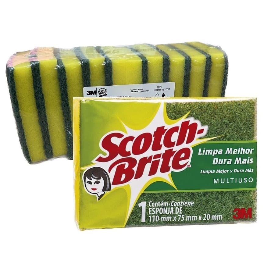 Kit C/10 Esponjas De Limpeza Multiuso Dupla Face 3m Scotch Brite